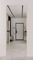 Межкомнатная дверь INVISIBLE Basic (40) комплект с зеркалом производителя  Скрытые двери INVISIBLE