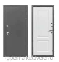 Входная металлическая дверь ПРОТЕРМА Серебро Белый матовый производителя Феррони